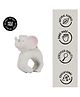 Oli & Carol Natural Rubber Teether for baby- Soft & Chewable Animal Teether- Nelly the Elephant