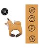 Oli & Carol Natural Rubber Teether for baby- Soft & Chewable Animal Teether- Rob the Fox