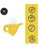 Oli & Carol Natural Rubber Teether for baby- Soft & Chewable Vegetable Teether- Spot The Mushroom