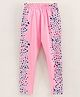 Fido Full Length Leggings Heart Print - Pink