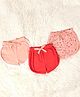 Mi Arcus Baby Girl Cotton Polka Dot & Flamingo Printed Shorts Pack of 3 Peach & Pink