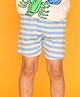 Anthrilo Striped Shorts - Blue & White