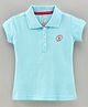 GRO Half Sleeves Solid Top - Blue