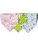 DOMENICO 100% Cotton Double Layer Bandana Drool Bibs Pack of 3 (Colour & Print May Vary)