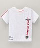 ToffyHouse Half Sleeves T-Shirt Move Fast Print - Grey