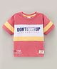 ToffyHouse Half Sleeves T-Shirt Text Print - Red