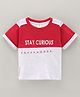 ToffyHouse Half Sleeves T-Shirt Stay Curious - Red