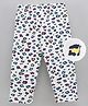 Cucu Fun Capri Length Leggings Animal Print - White