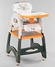 Multifunctional 3 In 1 High Chair & Table For Toddler With Backrest & Plate Adjustment & Wheels - Green| Study cum Gaming Table| Safety Harness| Wheels with Lock| Easy to Assemble| Removable Double Food Tray| Removable Cushion 