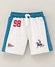 ToffyHouse Mid Thigh Length Shorts Horse Print - Blue