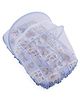 Mee Mee Baby Mattress Set With Mosquito Net Multi Print - Blue