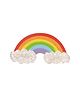 Aye Candy Glitter Clouds On Rainbow On Alligator Hair Clip - Multi Color