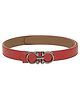 CALVADOSS Solid Belt With Push Pin Closure - Red