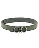 CALVADOSS Non Leather Solid Belt - Dark Green