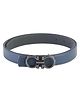 CALVADOSS Non Leather Solid Belt - Navy Blue