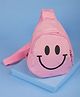 Arendelle Smiley Face Print Crossbody Bag - Pink