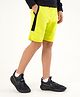 Primo Gino 100% Cotton Above Knee Length Solid Shorts - Yellow