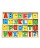 Lattice Wooden Capital Alphabets Puzzle Box - 52 Pieces
