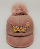 Kid-O-World Deer Patch Cap With Fur Detailing - Pink