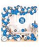 Zyozi Latex Birthday Balloons Decor with Pump Multicolour - Pack of 78