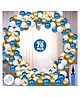 Zyozi Latex Birthday Balloons Decor with Pump Multicolour - Pack of 78