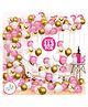 Zyozi Latex Birthday Balloons Decor with Pump Multicolour - Pack of 113