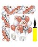 Zyozi Latex Birthday Balloons Decor with Pump Multicolour - Pack of 113