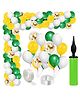 Zyozi Latex Birthday Balloons Decor with Pump Multicolour - Pack of 113