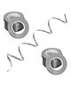 Zyozi Curling Ribbons for Balloons Silver Pack of 6 - 5 meter each