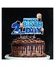 Zyozi  2nd Birthday Cake Topper Happy Birthday for Boys Party Decoration - Blue
