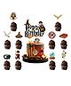 Zyozi Harry Happy Birthday Cake Topper and Cupcake Toppers  Pack of 10 - Multicolour