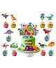 Zyozi Dinosaur Party Supplies Set for Boys and Girls Multi Colour - 11 Pieces