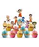 Zyozi Chhota Bheem Cupcake Toppers Birthday Cake Decorations for Chhota Bheem Themed Birthday Party MultiColour - Pack of 10