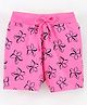 Grab It Knee Length Shorts Floral Print - Pink