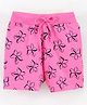 Grab It Cotton Shorts Flowers Print - Pink
