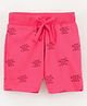 Grab It Mid Thigh Shorts Text Print - Pink