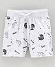 Grab It mid Thigh Shorts Unicorn Print - Grey