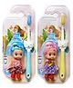Yunicorn Max YMX 528 Toothbrush with Little Doll Toy Pack of 2 (Color May Vary)