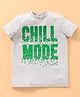 Koton Half Sleeves T Shirts Text Print - Grey