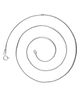 Eloish Pure 925 Silver Sterling Sleek Thin Chain - Silver