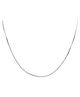Eloish Sterling Silver Sleek Thin Chain - Silver