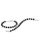 ELOISH Sterling Silver with Black Crystals Bacha Nazaria Bacha Kada - Black Silver