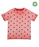 Lilly & Sid Half Sleeves T Shirts Boat Print - Orange