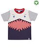 Lilly + Sid Half Sleeves T-Shirt Cartoon Print - Navy