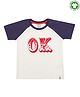 Lilly + Sid Half Sleeves T-Shirt Text Print - White
