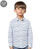 Jack & Jones Junior Full Sleeves Cotton Slim Fit Shirt Printed- White