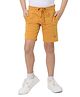 Jack & Jones Junior Cotton Mid Thigh Shorts Placement Print - Orange