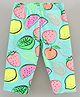 Vitamins Full Length Leggings Fruit Print - Green