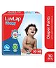 LuvLap Pant Style Baby Diapers, New Born/X-Small (NB/XS), 30 Count, Aloe Vera Lotion, 12hr Protection, White