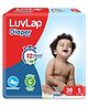 LuvLap Pant Style Baby Diapers, Small (S), 38 Count, Aloe Vera Lotion, 12hr Protection, White